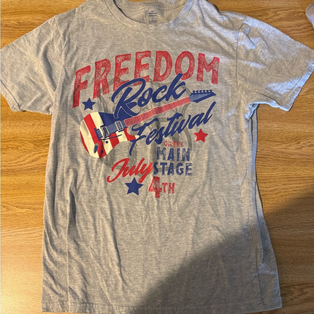 Celebrate Patriotic Gray T-Shirt